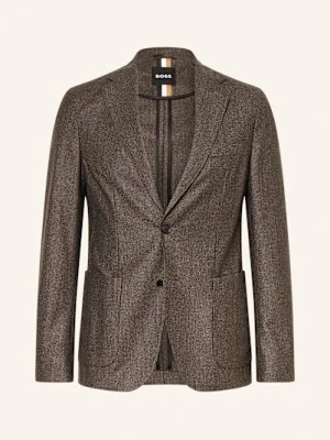 Boss Marynarka Garniturowa Hanry Slim Fit braun
