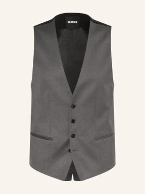 Boss Marynarka Garniturowa Huge Slim Fit grau