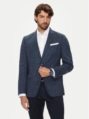 Boss Marynarka H-Hutson-224 50521645 Granatowy Slim Fit