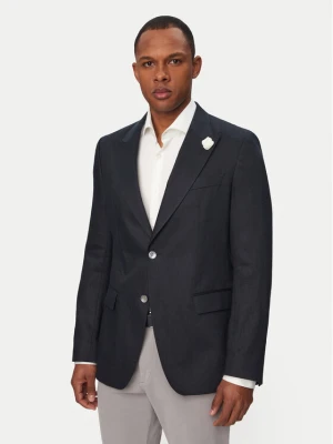 BOSS Marynarka Hutson Peak 262 50561857 Granatowy Slim Fit