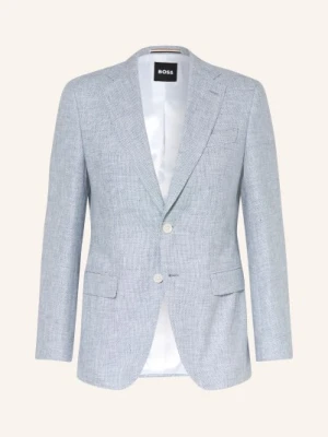 Boss Marynarka Hutson Regular Fit Z Lnem blau
