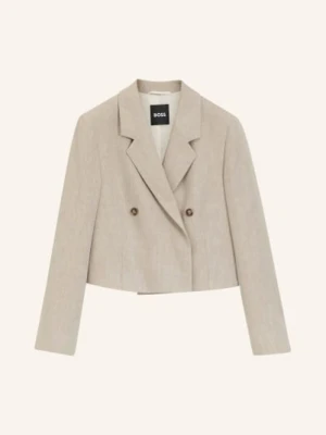 Boss Marynarka Jojeka Z Lnem beige
