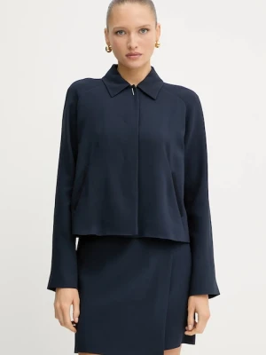 BOSS marynarka kolor granatowy oversize gładka 50542011