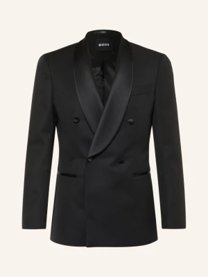 Boss Marynarka Smokingowa Huge Slim Fit schwarz 001 BLACK