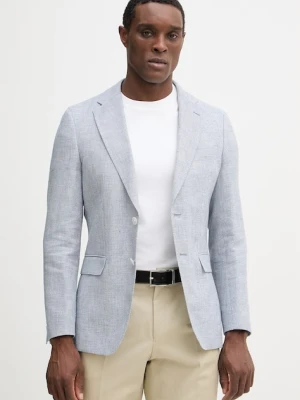 BOSS marynarka z dodatkiem lnu Hutson