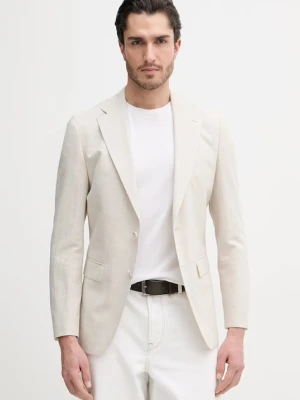 BOSS marynarka z dodatkiem lnu Hutson