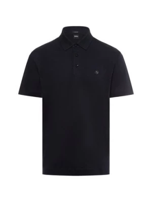 BOSS Męska koszulka polo - C-Parris 01 Mężczyźni Bawełna niebieski jednolity,