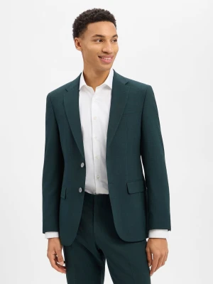 BOSS Męska marynarka garniturowa z wełny dziewiczej - Jasper Mężczyźni Regular Fit Sztuczne włókno zielony jednolity,