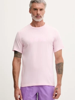 BOSS męski bawełniany T-Shirt RN różowy