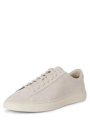 BOSS Męskie buty casual - Kieran_Tenn_sd Mężczyźni skóra biały jednolity,