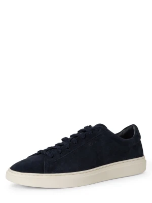 BOSS Męskie buty casual - Kieran_Tenn_sd Mężczyźni skóra niebieski jednolity,
