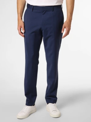 BOSS Męskie spodnie od garnituru modułowego Mężczyźni Slim Fit Sztuczne włókno niebieski jednolity,