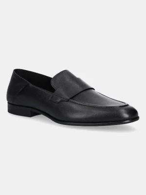 BOSS mokasyny skórzane Gavrie męskie kolor czarny 50548074