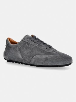 BOSS Noel sneakersy męskie zamszowe szary