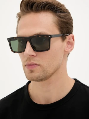 BOSS okulary męskie kolor brązowy BOSS 1765/G/S