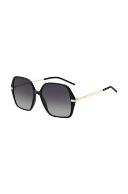 BOSS okulary przeciwsłoneczne damskie kolor czarny BOSS 1660/S