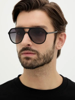 BOSS okulary przeciwsłoneczne męskie kolor czarny BOSS 1831/S