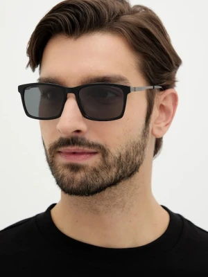 BOSS okulary przeciwsłoneczne męskie kolor czarny BOSS 1836/G/S