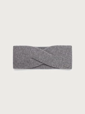 BOSS opaska na głowę damska kaszmirowa Livia_headband szary
