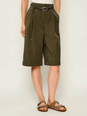 BOSS ORANGE Bermudy C_Talarina3 | Loose fit zielony