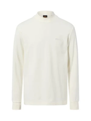 BOSS Orange Bluza męska - Odkrywca Mężczyźni Bawełna biały jednolity,