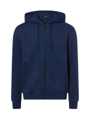 BOSS Orange Bluza męska - Zetalky Mężczyźni Bawełna niebieski jednolity,