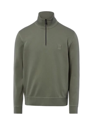 BOSS Orange bluza nierozpinana Mężczyźni Materiał dresowy zielony