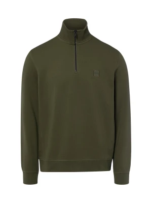 BOSS Orange bluza nierozpinana Mężczyźni Materiał dresowy zielony