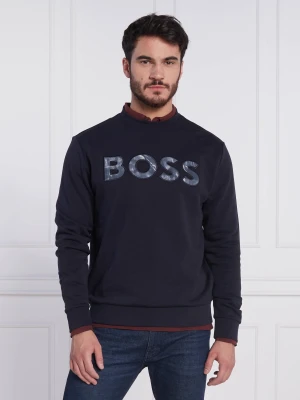 BOSS ORANGE Bluza Weboss | Regular Fit granatowy