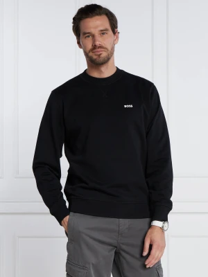 BOSS ORANGE Bluza Wemetamesh | Regular Fit czarny