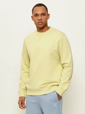 BOSS ORANGE Bluza Westart | Regular Fit limonkowy
