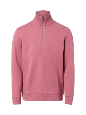 BOSS Orange bluza z kapturem z dresówki Mężczyźni Bawełna (100%) lila