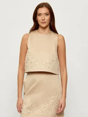 BOSS ORANGE Bluzka C_Balemba | Cropped Fit