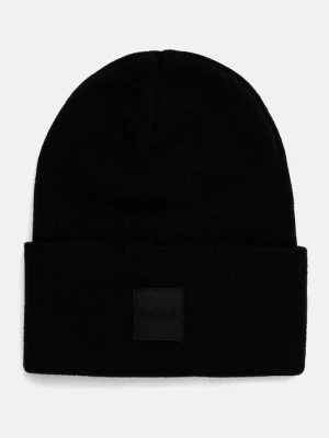 BOSS Orange czapka bawełniana kolor czarny bawełniana 50529442