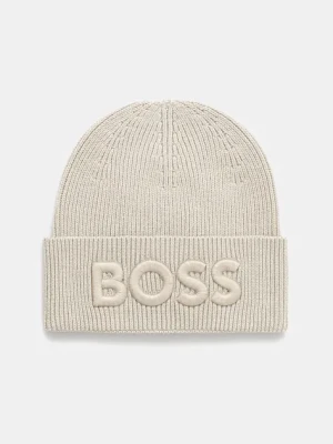 BOSS Orange czapka wełniana Afox_R