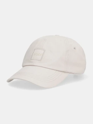 BOSS Orange czapka z daszkiem bawełniana