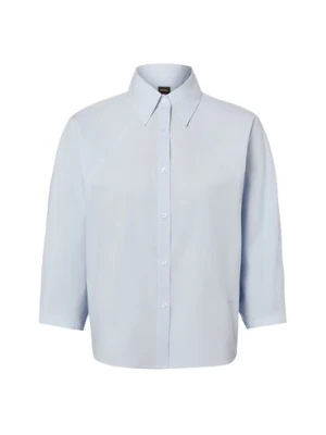 BOSS Orange Damska bluzka koszulowa - Belenta Kobiety Bawełna niebieski jednolity,