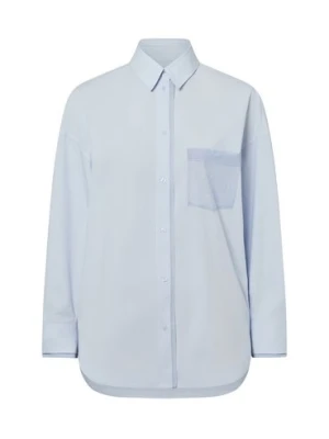 BOSS Orange Damska bluzka koszulowa - Bonsta Kobiety Bawełna niebieski jednolity,