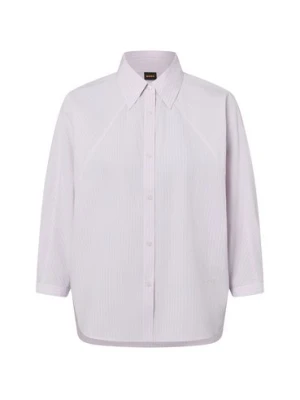 BOSS Orange Damska bluzka koszulowa - C_Belenta Kobiety Bawełna lila w paski,