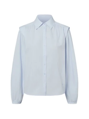 BOSS Orange Damska bluzka koszulowa - C_Bosally Kobiety Bawełna niebieski jednolity,