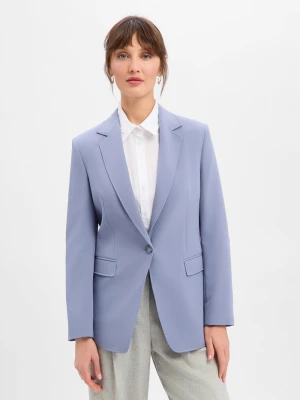 BOSS Orange Długi blezer damski - C_Jabla3 Kobiety lila jednolity,