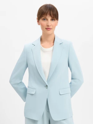 BOSS Orange Długi blezer damski - C_Jabla3 Kobiety zielony,