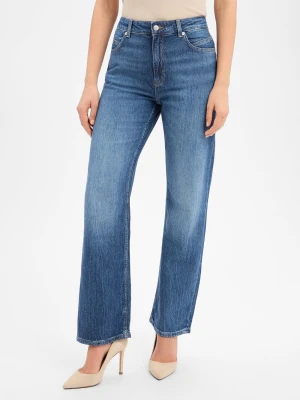 BOSS Orange Dżinsy proste - Ada Kobiety Jeansy niebieski jednolity,