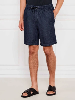 BOSS ORANGE Jeansowe szorty Sandrew | Loose fit granatowy
