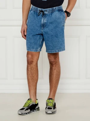 BOSS ORANGE Jeansowe szorty Sandrew | Relaxed fit niebieski