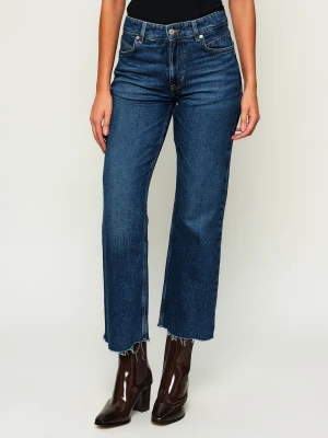 BOSS ORANGE Jeansy C_ANGELA MR | flare fit granatowy