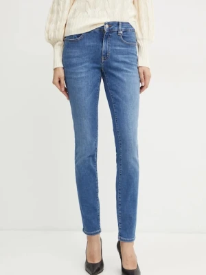 BOSS Orange jeansy damskie kolor niebieski 50530691