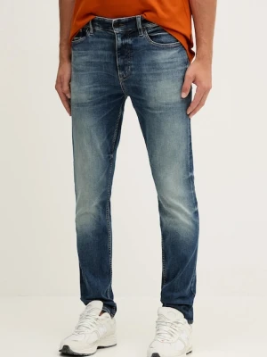 BOSS Orange jeansy męskie kolor niebieski 50544638