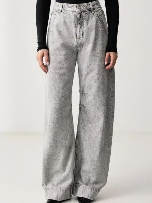 BOSS Orange jeansy relaxed fit damskie C_ROXANE LR szary