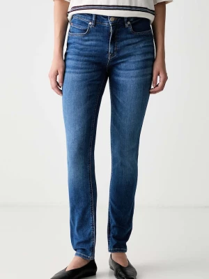 BOSS Orange jeansy slim fit damskie C_JACKIE MR 10.0 niebieski